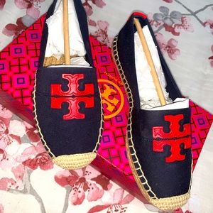 Tory Burch Espadrilles Perfect Navy / Nautical Red Size 6